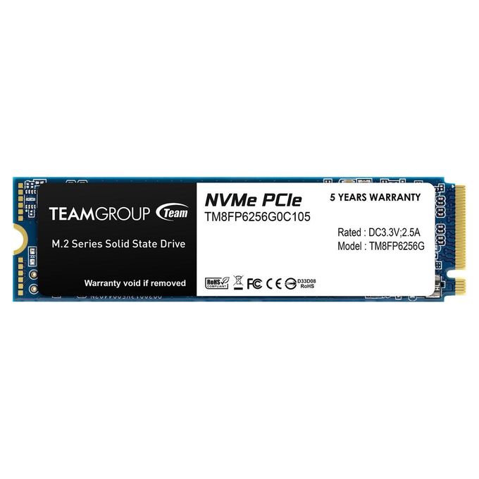 Team Group SSD MP33 M.2 PCIe Gen3 X4 NVMe 256GB