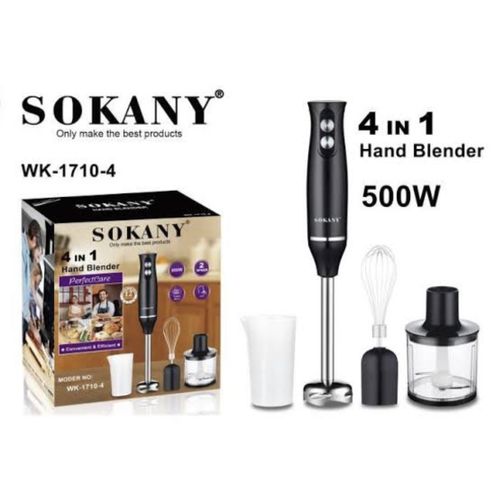 Sokany Mixeur Plongeant 4 En 1 Sokany 500W