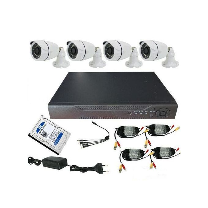 Kit Complet De Vidéosurveillance - 4 Caméras