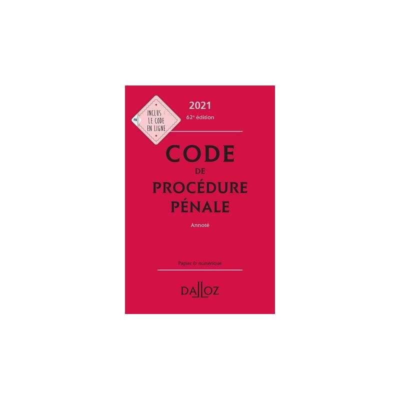 CODE PROCEDURE PENAL 2021 ANNOTE CAMPUS