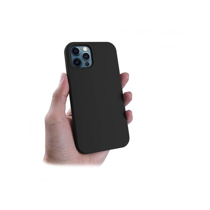 Coque En Silicone Compatible IPhone 13 Max+ 1 Antichoc 5D - Noir