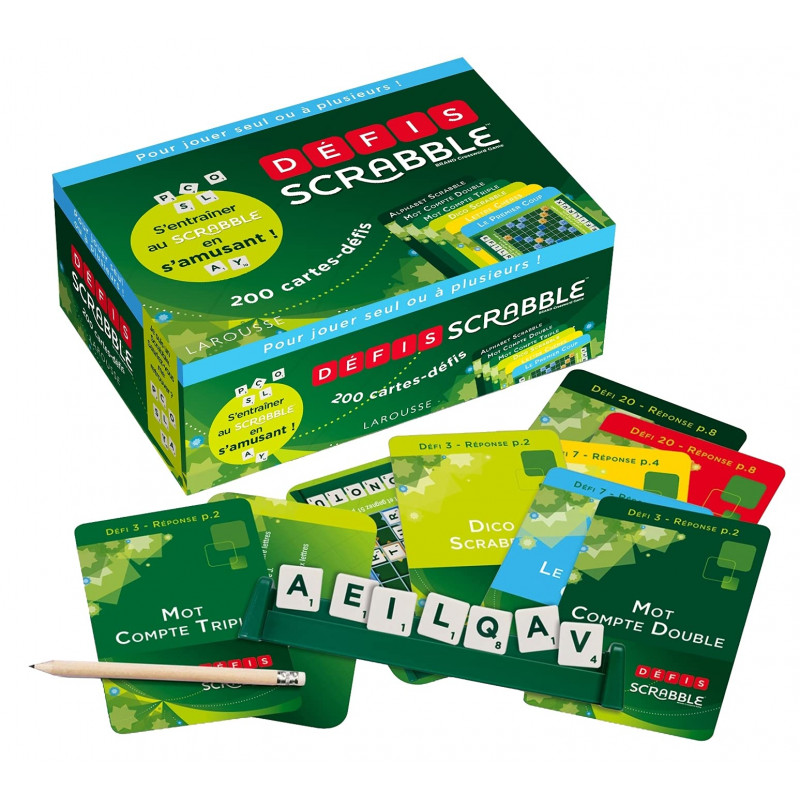 DÉFIS SCRABBLE - AVEC 200 CARTES-DÉFIS